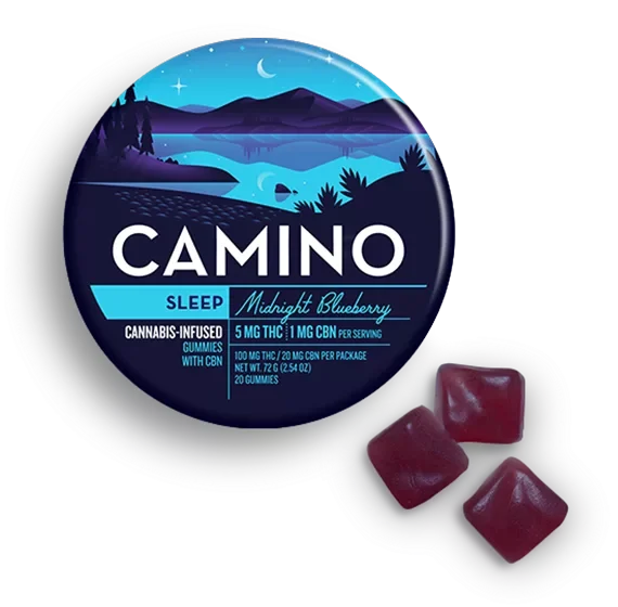 Camino Midnight Blueberry Sleep Gummies