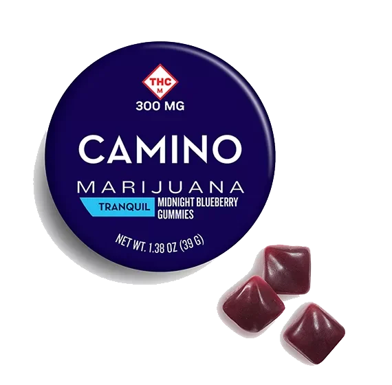 Camino Midnight Blueberry High Dose Gummies