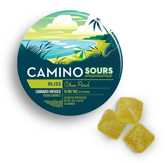 Camino Sours Citrus 10mg Bliss Gummies