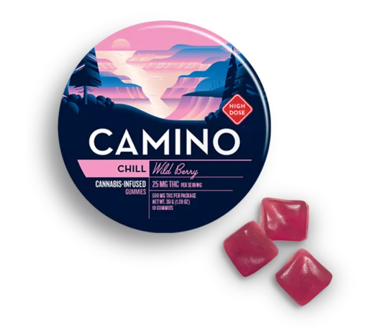 Camino Wild Berry High Dose Chill Gummies