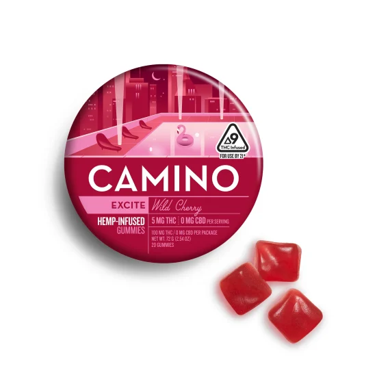 Camino Wild Cherry Excite Gummies